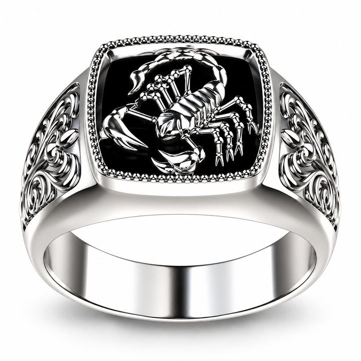 Scorpion Crest Statement Ring