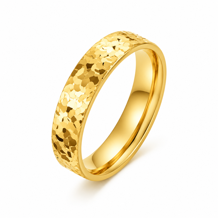 Stardust Texture Band Ring