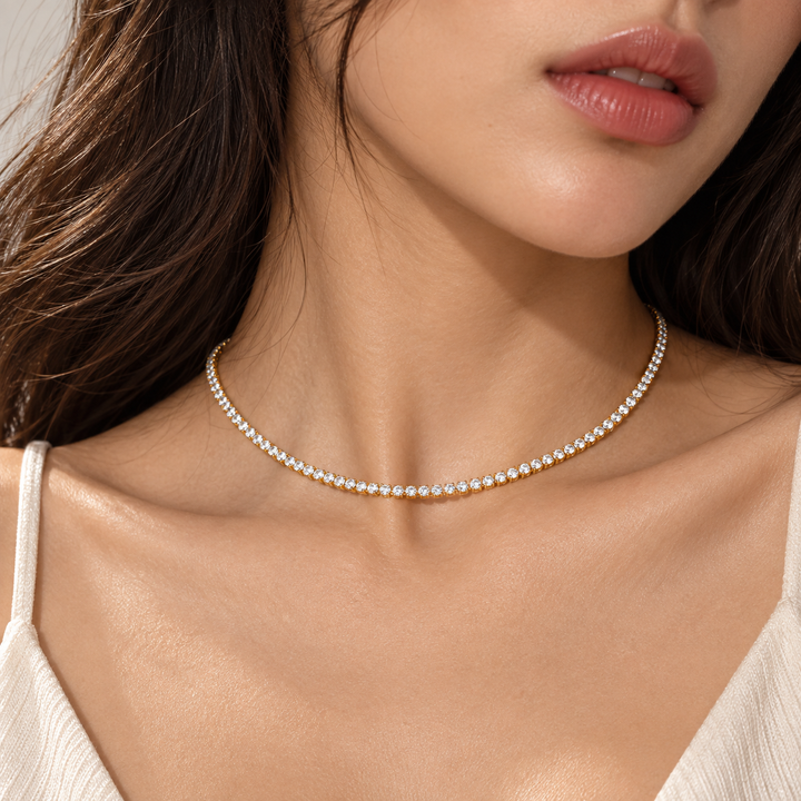 Classic Tennis Chain Necklace