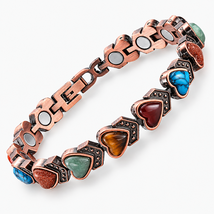 Vintage Heart Stone Bracelet
