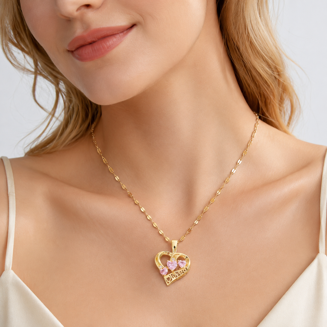 Romantic Heart Pendant Necklace