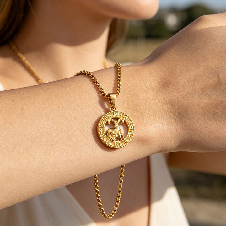 Zodiac Medallion Necklace