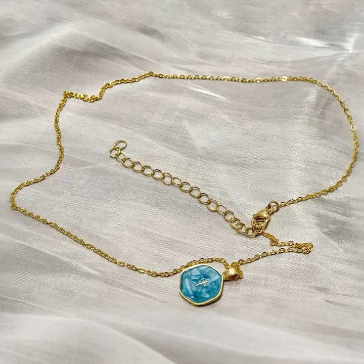 Enamel Cross Pendant Necklace
