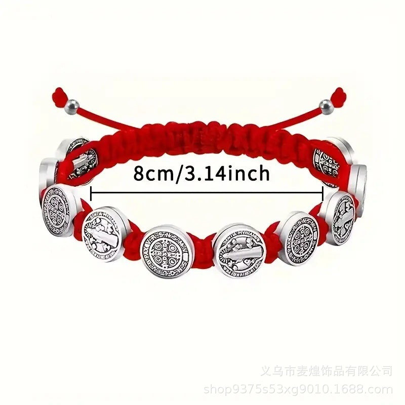 Faith Coin Braided Bracelet