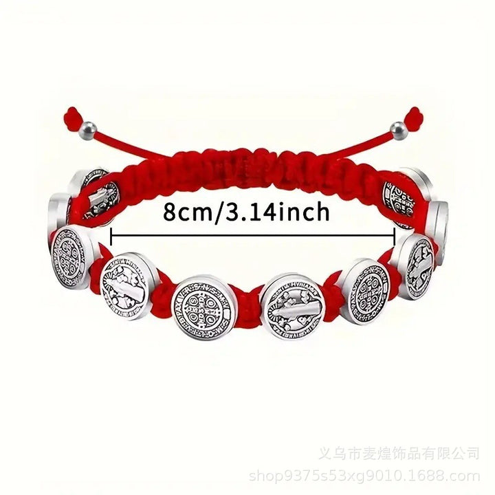 Faith Coin Braided Bracelet