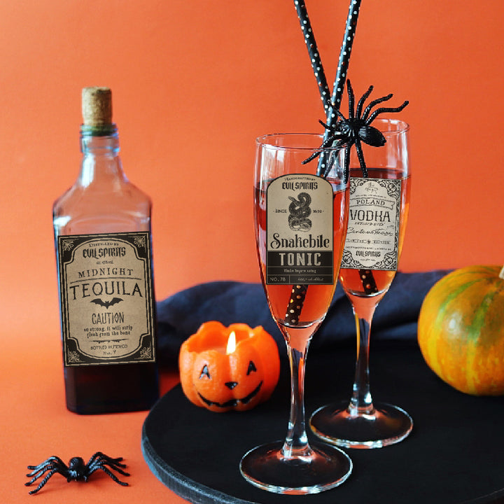 Vintage Halloween Potion Bottle Labels