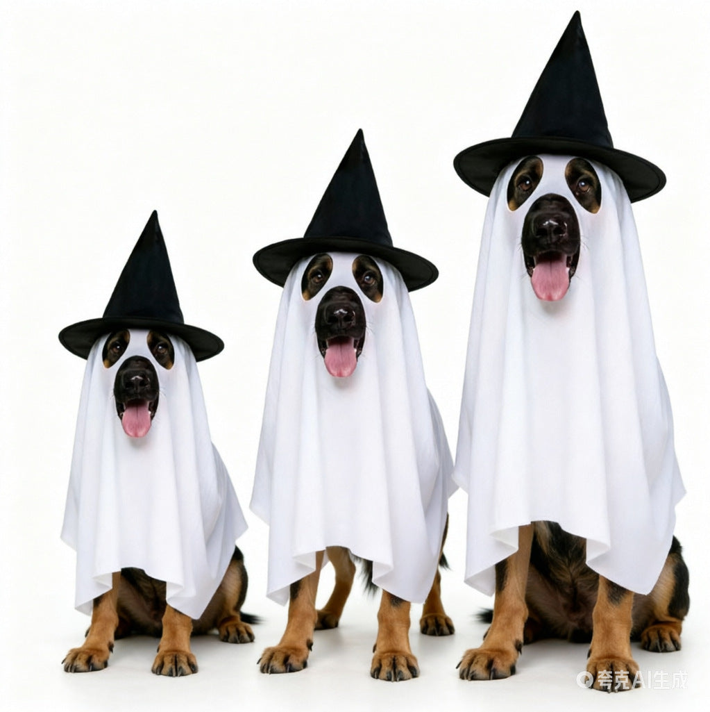 Halloween Ghost Witch Pet Costume