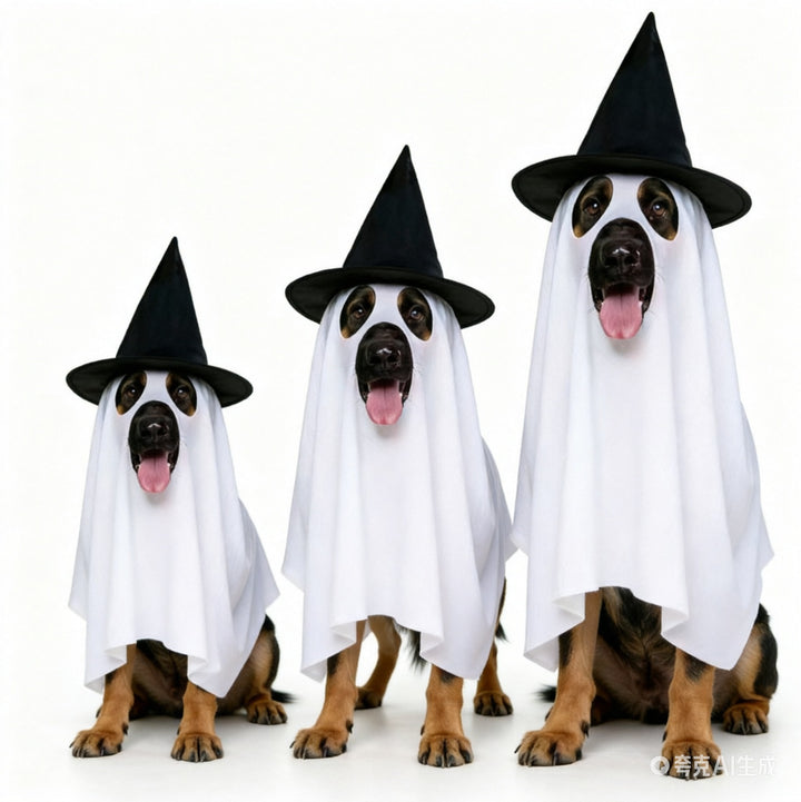 Halloween Ghost Witch Pet Costume