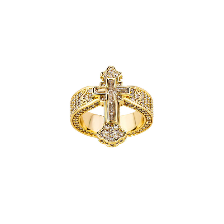 "Faith" Cross Ring