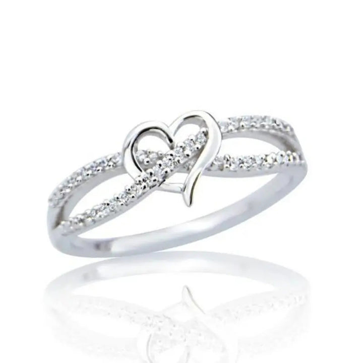 Heart Knot Statement Ring