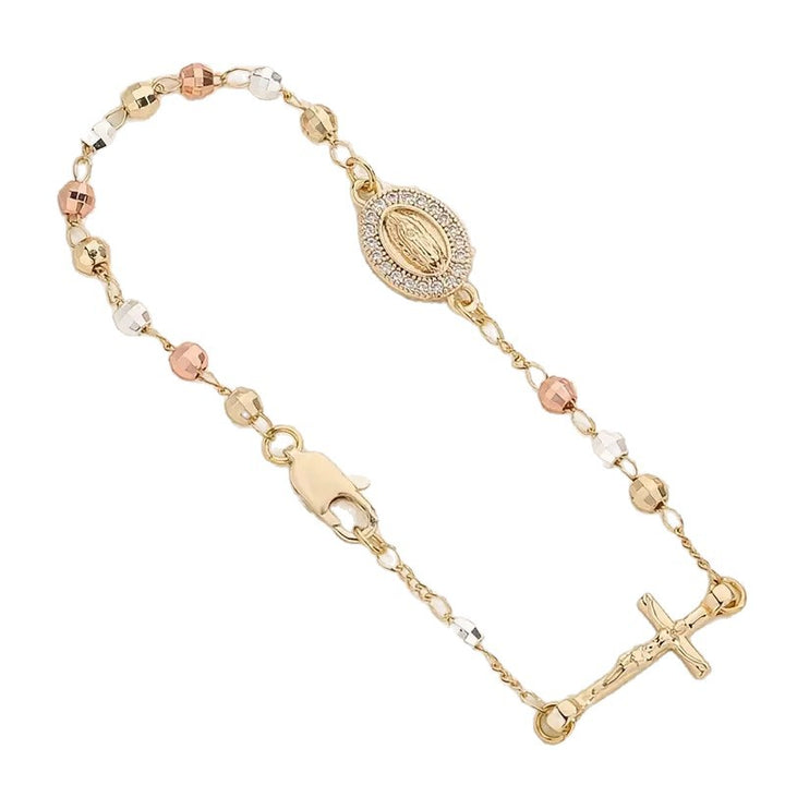 "Faith &amp; Grace" Rosary Bracelet