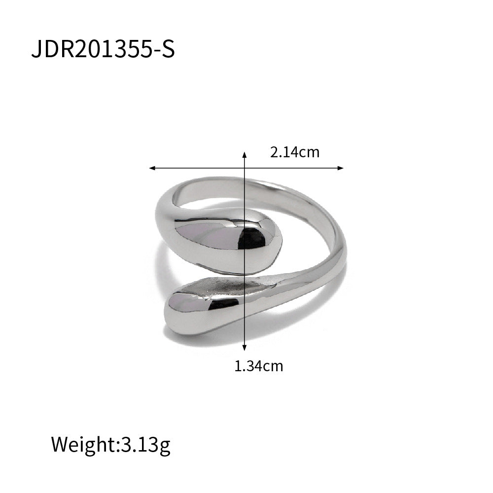 Sculptural Open Wrap Ring