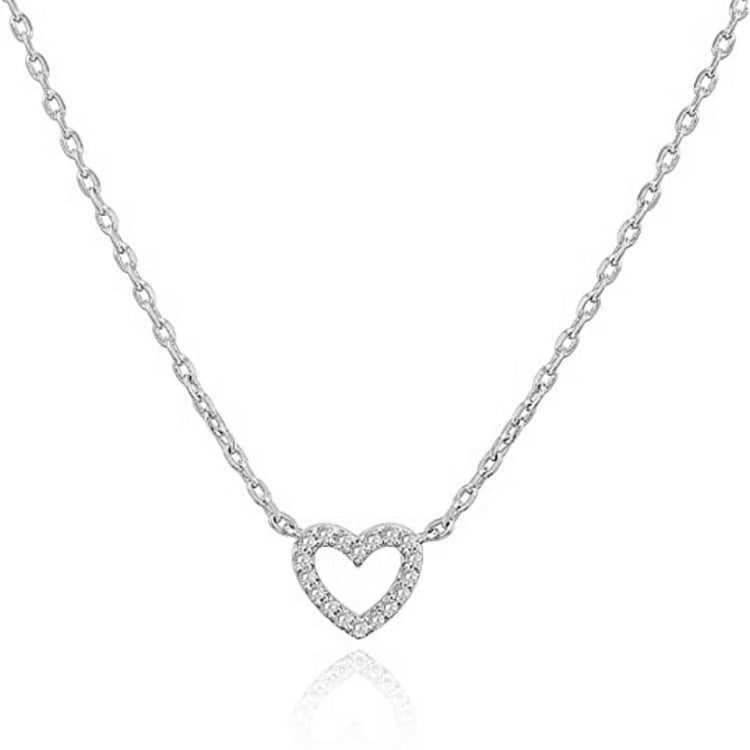 Pavé Heart Pendant Necklace