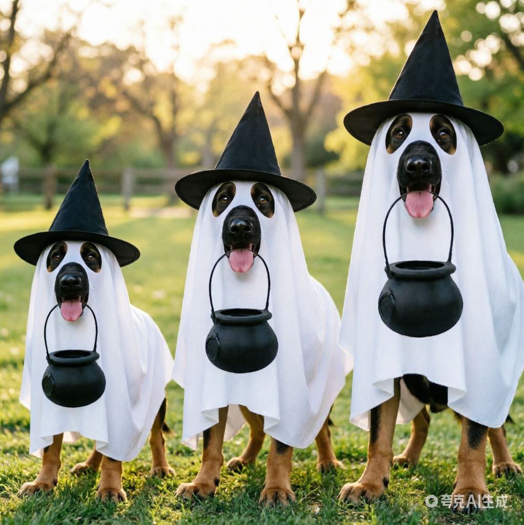 Halloween Ghost Witch Pet Costume