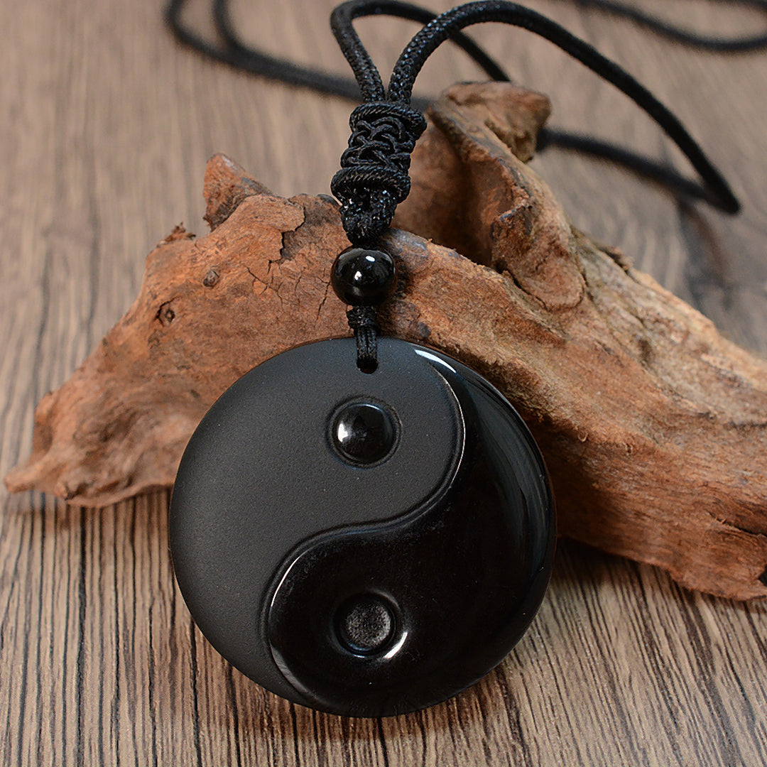 Yin Yang Obsidian Balance Necklace