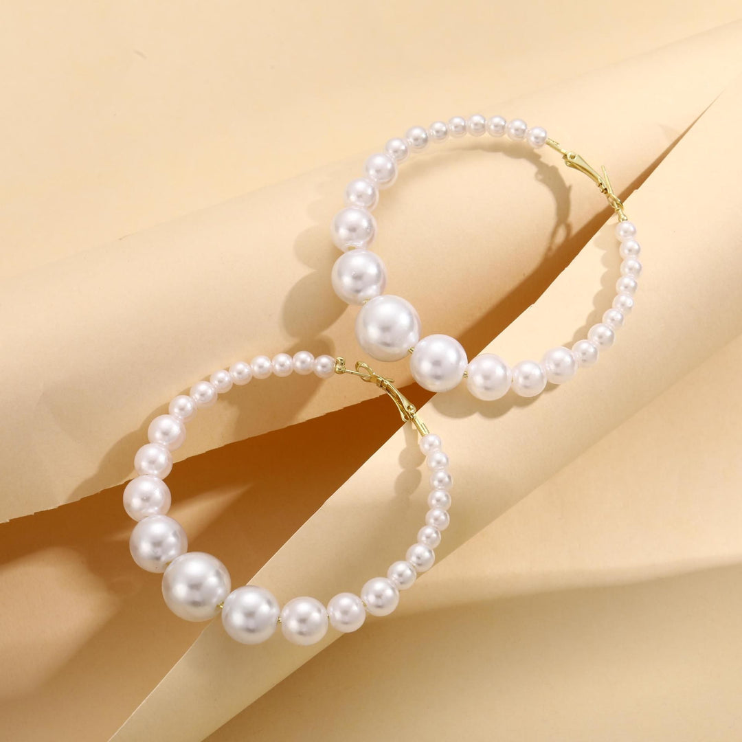Pearl Hoop Earrings