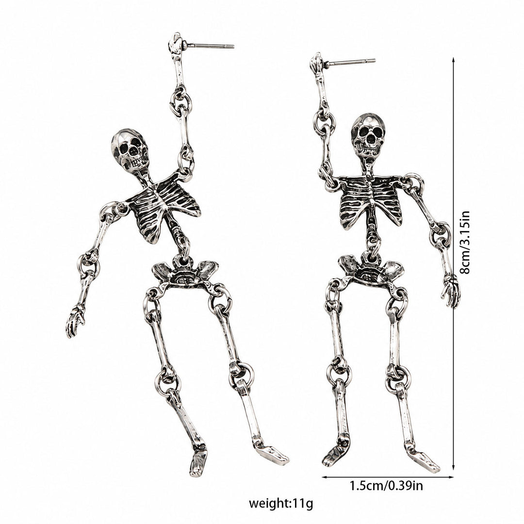 Dancing Skeleton Halloween Earrings