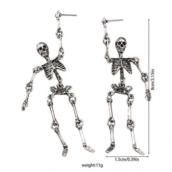 Dancing Skeleton Halloween Earrings