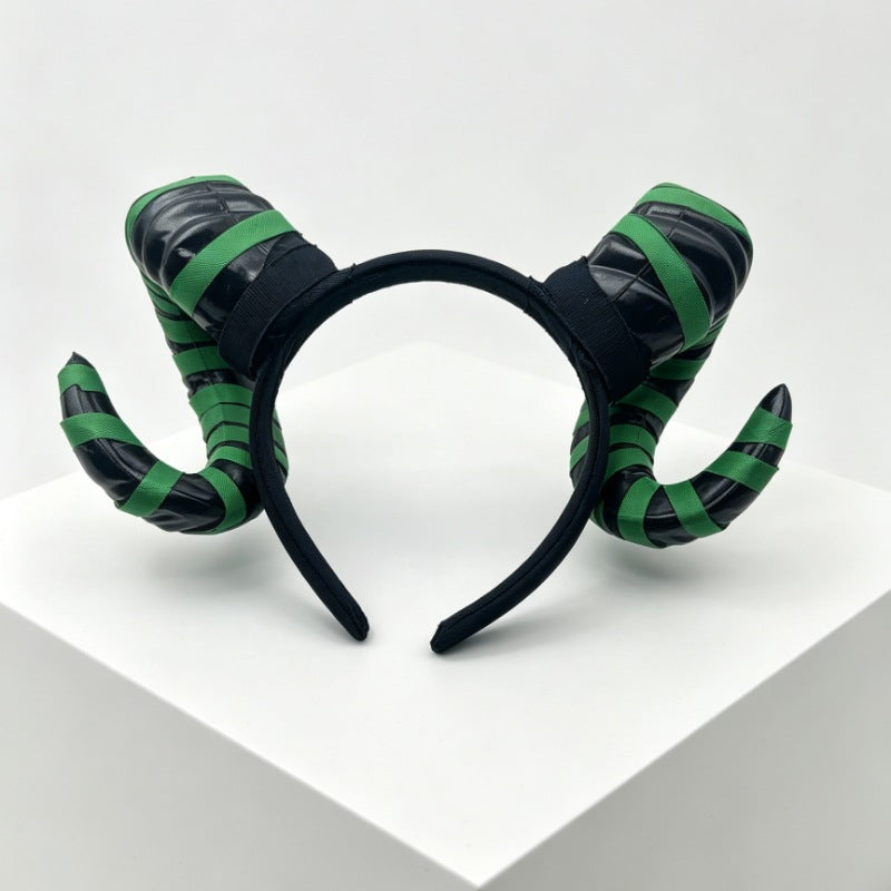 Striped Demon Horn Halloween Headband