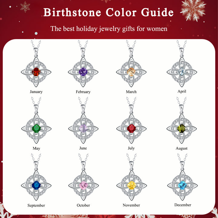 Mystical Knot Zircon Necklace