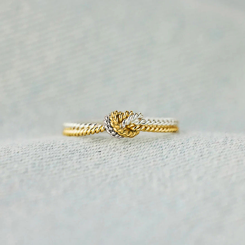 Two-Tone Knot Ring