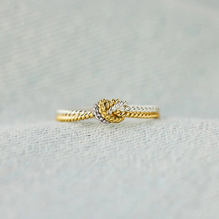 Two-Tone Knot Ring