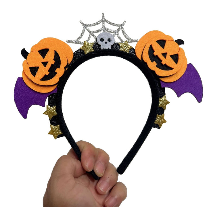 Halloween Pumpkin Bat Headband