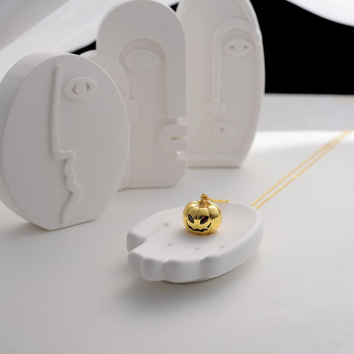 Spooky Pumpkin Pendant Necklace