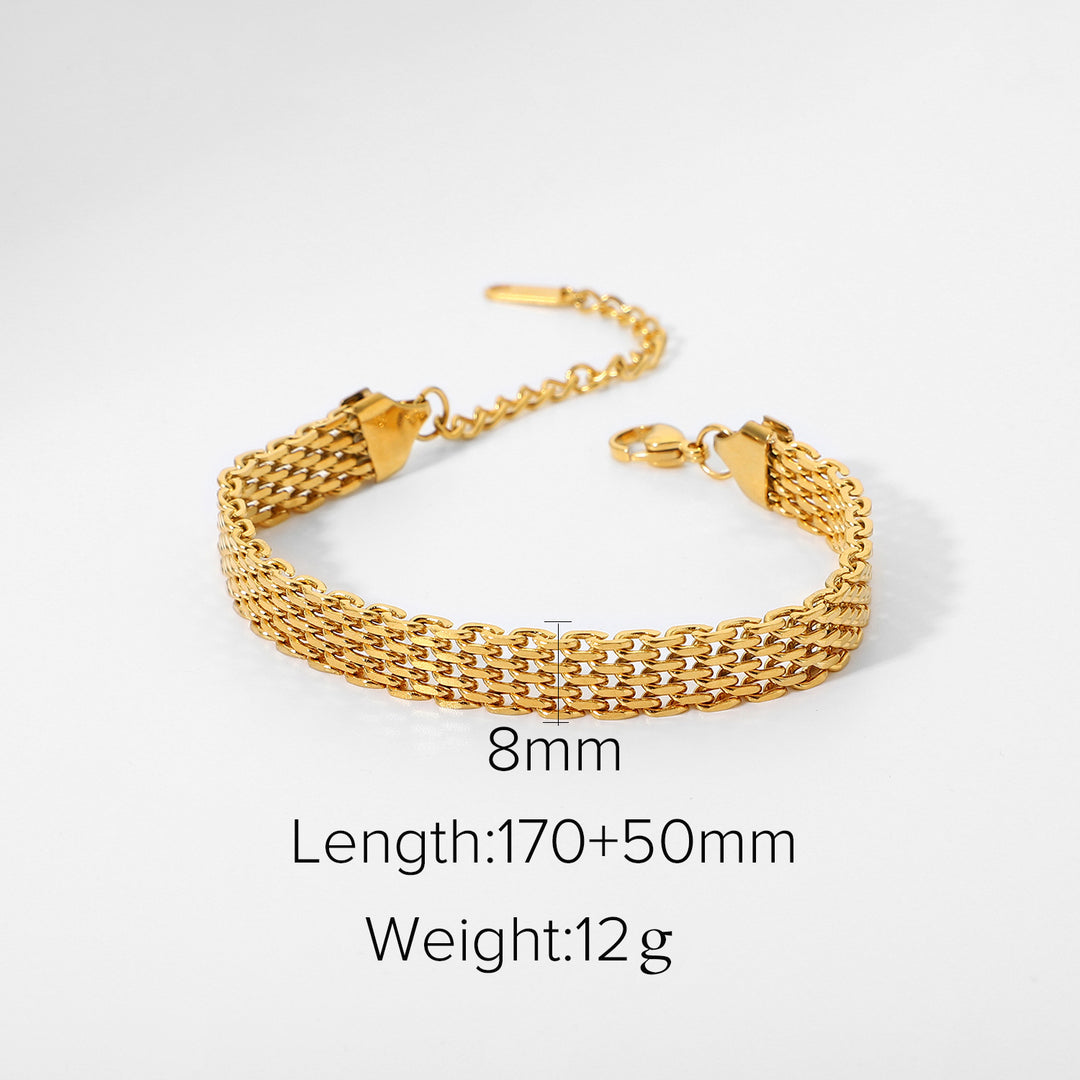 Twisted Heart Clasp Bracelet