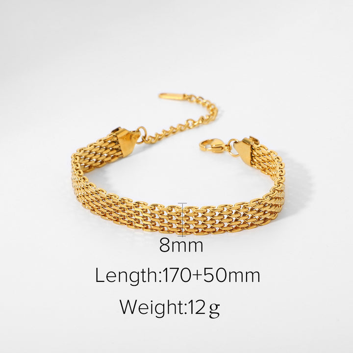 Twisted Heart Clasp Bracelet