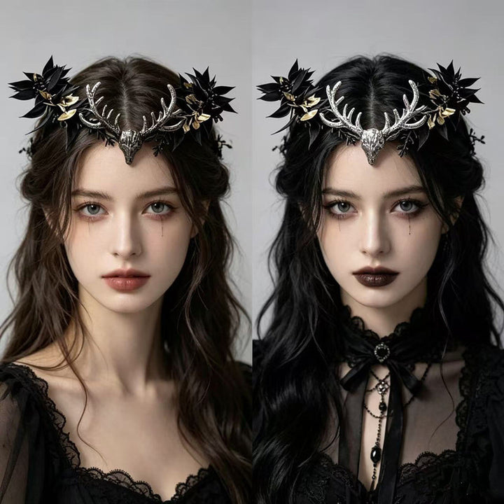 Dark Rose Gothic Headpiece