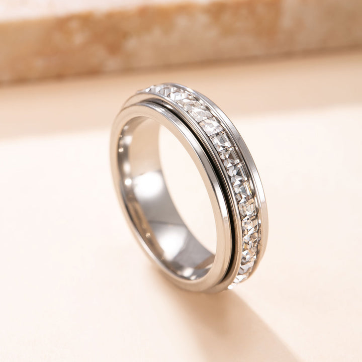 Sparkle Spinner Band Ring