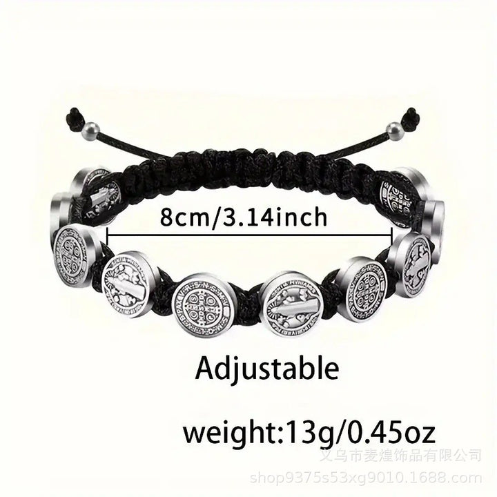 Faith Coin Braided Bracelet