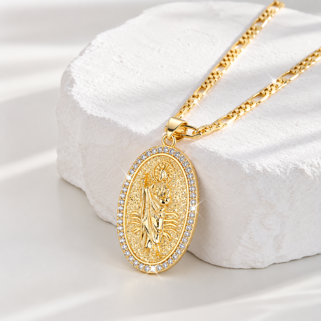 Saint Jude Faith Pendant Necklace