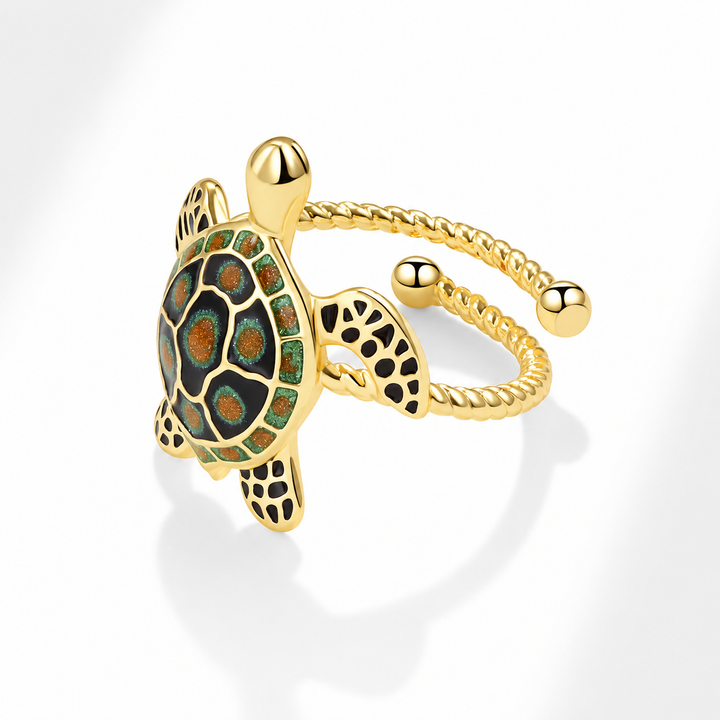 Vintage Turtle Open Ring
