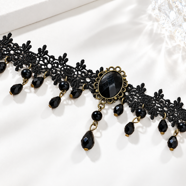 Midnight Lace Choker Necklace