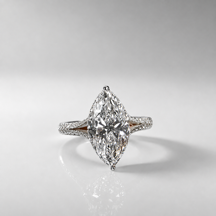 Pear-Cut Pavé Statement Ring