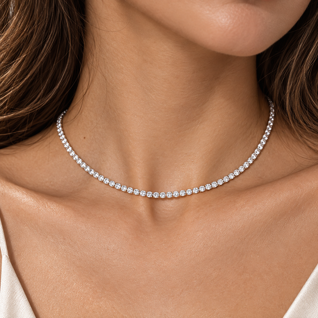 Classic Tennis Chain Necklace