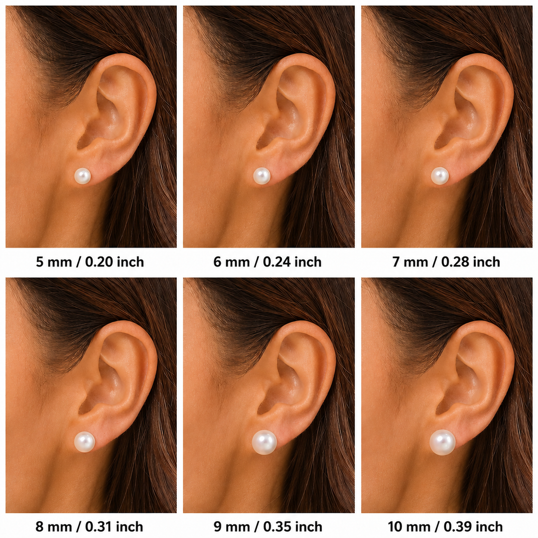 Classic Pearl Stud Earrings
