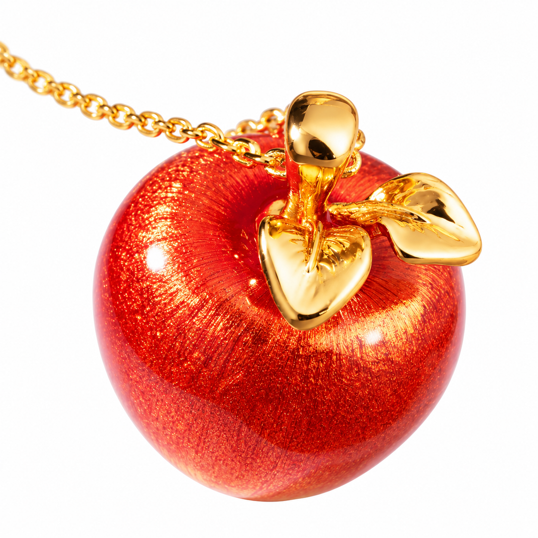 Autumn Apple Pendant Necklace