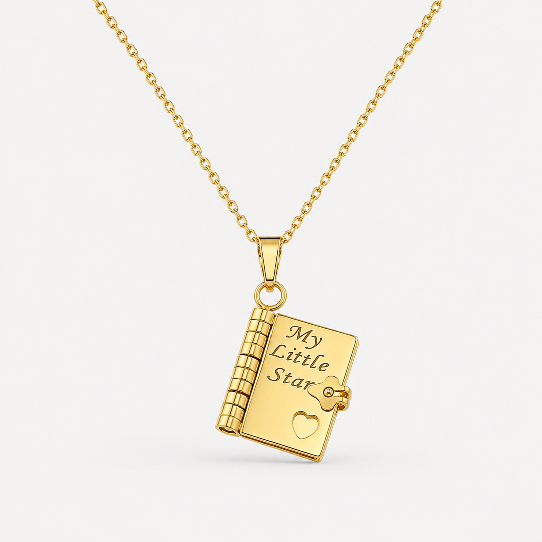 Book Pendant Necklace