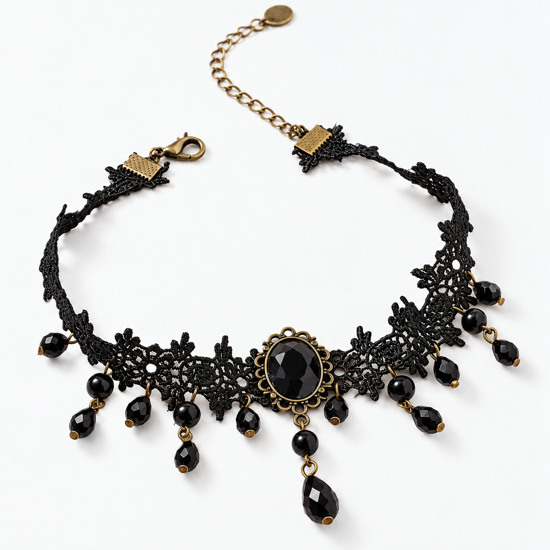 Midnight Lace Choker Necklace