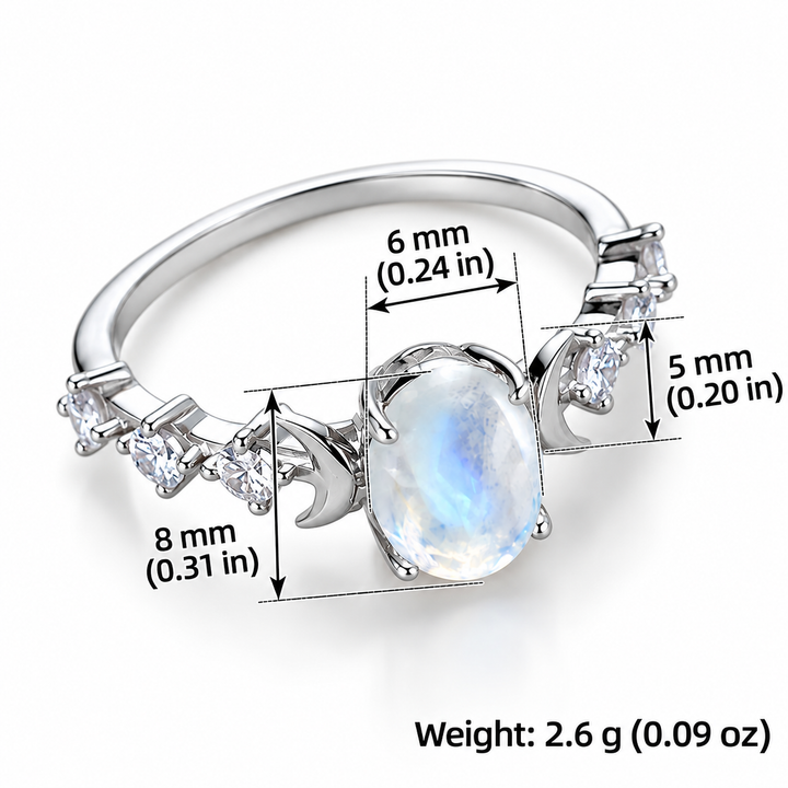 Moonlit Oval Ring