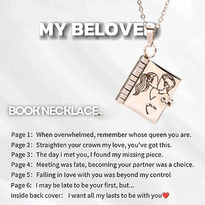 Book Pendant Necklace