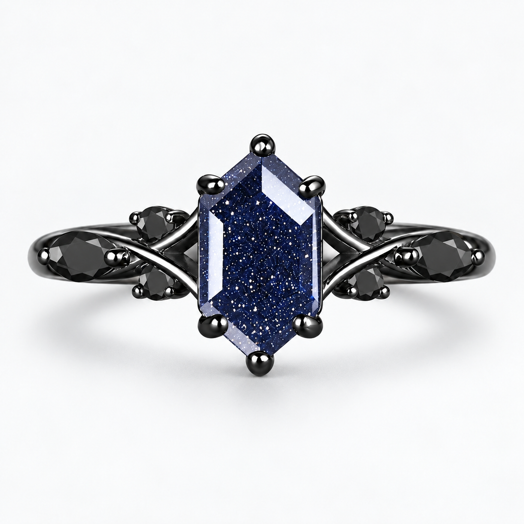 "Midnight Galaxy" Statement Ring