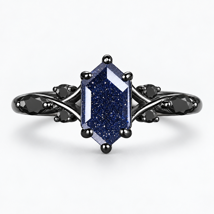 "Midnight Galaxy" Statement Ring