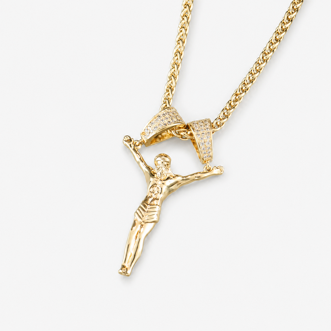 Bold Jesus Pendant Necklace