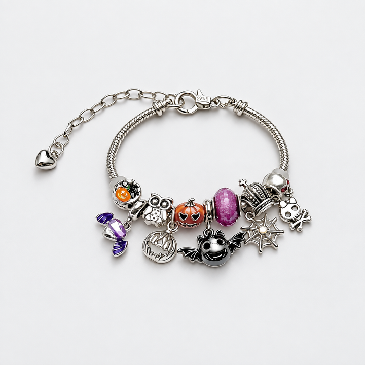 "Midnight Halloween" Charm Bracelet