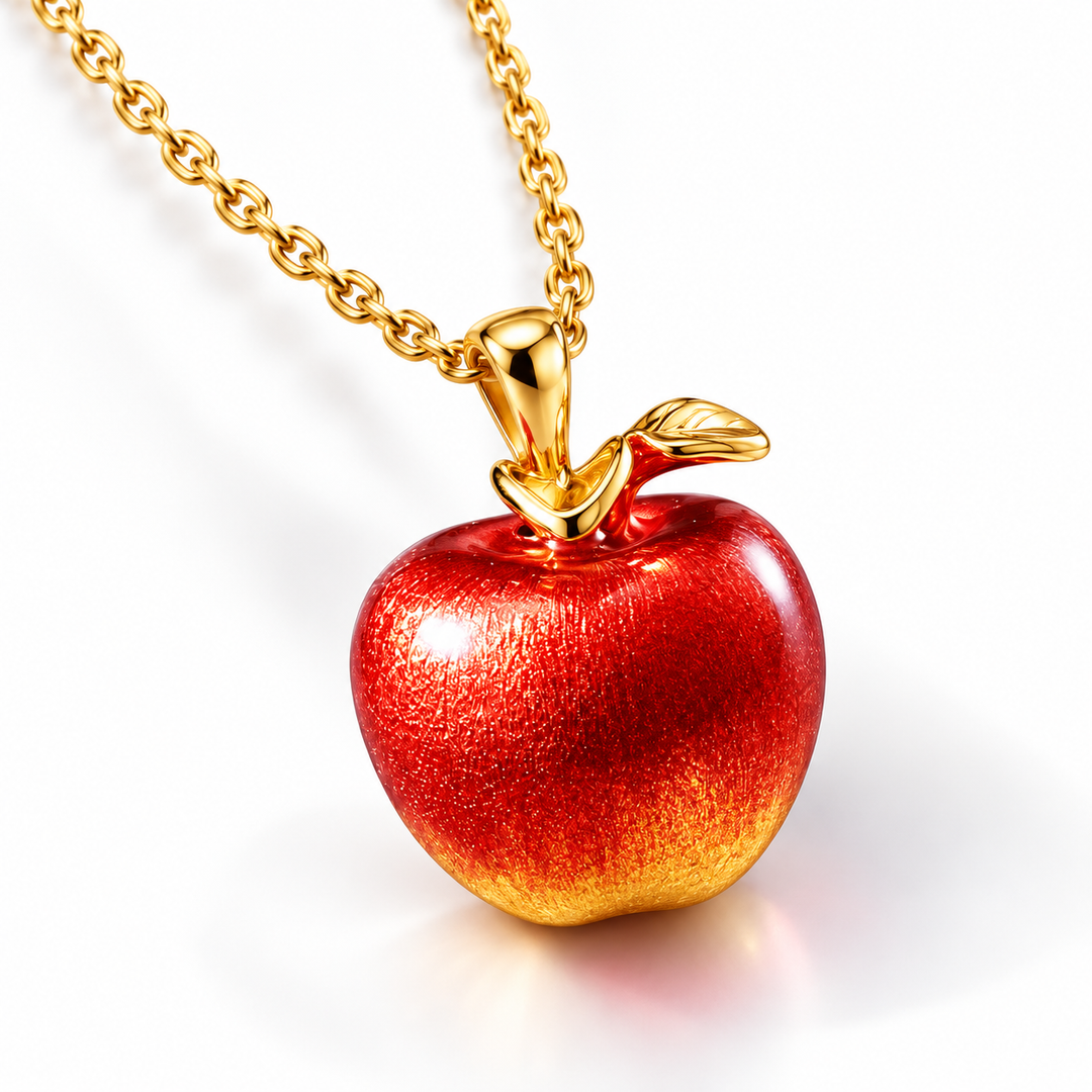 Autumn Apple Pendant Necklace