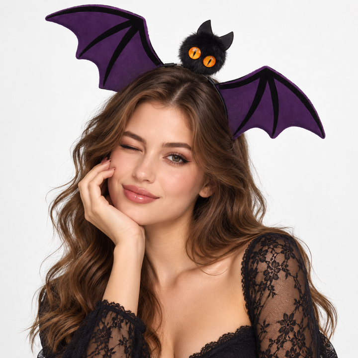 Spooky Bat Cat Headband